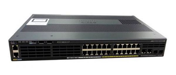 Cisco Catalyst 2960-X Switch 1GbE LAN Base 24x1GPoE+2xSFP+2x1G L2 managed WS-C2960X-24PSQ-L