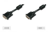 Vorschau: DIGITUS DVI Verlängerungskabel, DVI(24+1), 2x Ferrit St/Bu, 5.0m