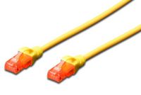 Vorschau: DIGITUS Patchkabel CAT 6 U-UTP, Länge 0,25 m, Farbe Gelb