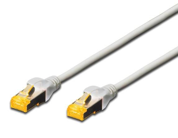 DIGITUS Patchkabel CAT 6A S-FTP, Länge 15 m, Farbe Grau
