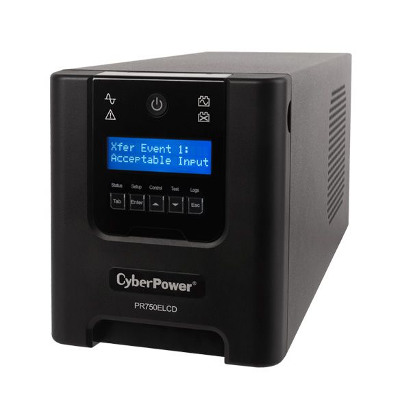 CyberPower PR750ELCD Unterbrechungsfreie Stromversorgung (UPS) 750 VA 675 W 6 AC-Ausgänge