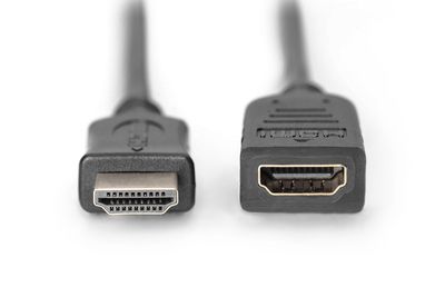 DIGITUS HDMI High Speed Verlängerungskabel, Typ A St/Bu, 3.0m