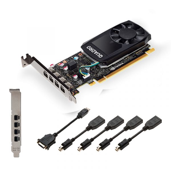 VGA PNY NVIDIA Quadro P1000 4 GB (4x DisplayPort 1.4) low profile
