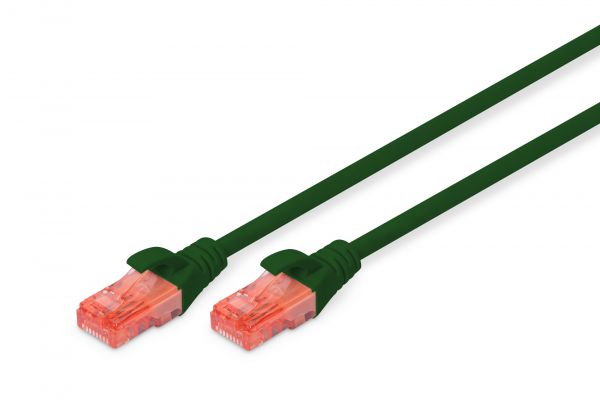 DIGITUS Patchkabel CAT 6 U-UTP, Länge 10 m, Farbe Grün