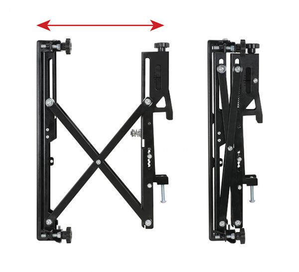 B-TECH SystemX VESA 400 Pop-Out Flat Screen Interface Arms with Micro-Adjustment for BT8390 (Pair)