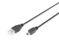Vorschau: DIGITUS USB 2.0 Anschlusskabel, Typ A - mini B (5pin) St/St, 1.8m