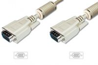 Vorschau: DIGITUS VGA Monitor Anschlusskabel, HD15 St/St, 1.8m