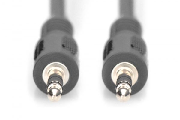 DIGITUS Audio Anschlusskabel, stereo 3.5mm 1.50m, schwarz