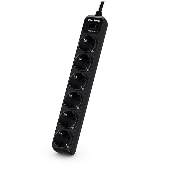 CyberPower B0620SC0-DE Spannungsschutz 6 AC-Ausgänge 200 - 250 V Schwarz 1,8 m