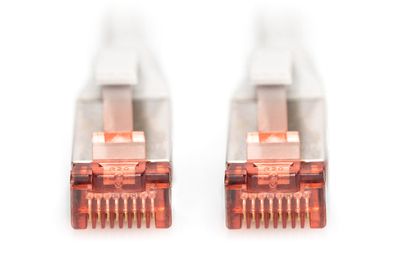 DIGITUS Patchkabel CAT 6 S-FTP, Länge 0,5 m, Farbe Grau
