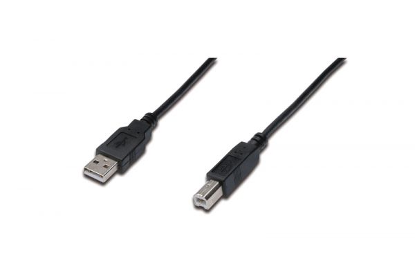 DIGITUS USB 2.0 Anschlusskabel, Typ A - B St/St, 5.0m