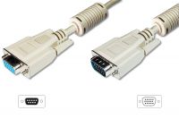 Vorschau: DIGITUS VGA Monitor Verlängerungskabel, HD15 St/Bu, 1.8m