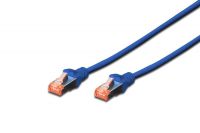 Vorschau: DIGITUS Patchkabel CAT 6 S-FTP, Länge 0,5 m, Farbe Blau