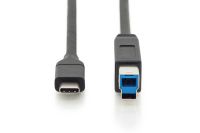 Vorschau: DIGITUS USB Type-C Verbindungskabel, Typ C auf B St/St, 1.8m