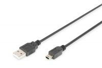Vorschau: DIGITUS USB 2.0 Anschlusskabel, Typ A - mini B (5pin) St/St, 1.0m