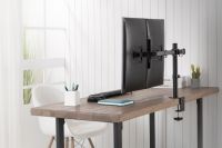 Vorschau: DIGITUS Universal Dual Monitorhalter mit Klemmbefestigung