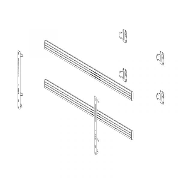 Hagor 3339 Flachbildschirm-Tischhalterung 2,79 m (110 Zoll) Schwarz