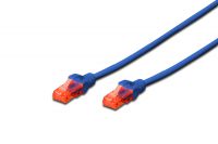 Vorschau: DIGITUS Patchkabel CAT 6 U-UTP, Länge 2 m, Farbe Blau