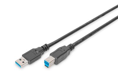DIGITUS USB 3.0 Anschlusskabel, Typ A - B St/St, 1.8m