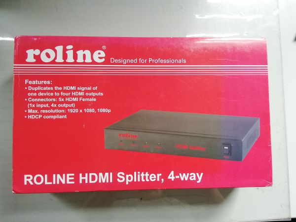 Roline HDMI Splitter 4fach 14.01.3554