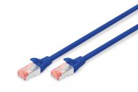 Vorschau: DIGITUS Patchkabel CAT 6 S-FTP, Länge 0,5 m, Farbe Blau
