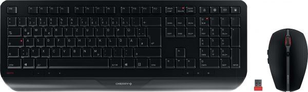 Cherry Tastatur-Maus-Set GENTIX DESKTOP (JD-7000DE-2), schwarz