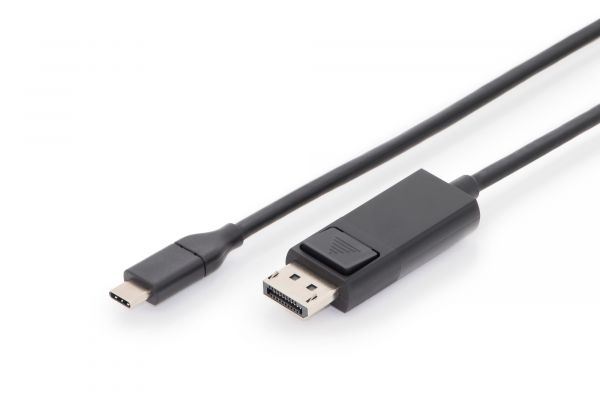 DIGITUS USB Type-C Adapterkabel, Type-C auf DP St/St, 2,0m