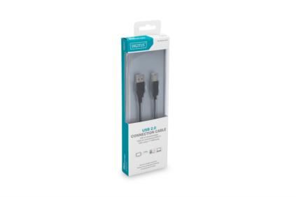 DIGITUS USB Anschlusskabel, Typ A - B St/St, 1.8m
