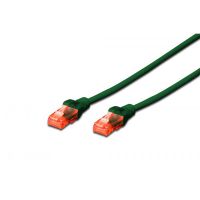 Vorschau: DIGITUS Patchkabel CAT 6, U-UTP, PVC, Länge 0,5 m, Farbe Grün
