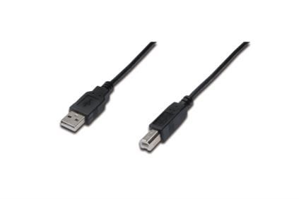 DIGITUS USB Anschlusskabel, Typ A - B St/St, 1.8m