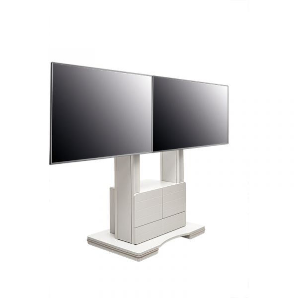 HAGOR Con-Line T2 Dual XL Medienmöbel bis 2x65" weiß