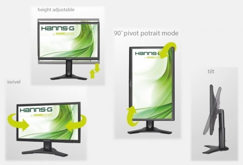 4 IN 1 HEIGHT ADJUSTABLE STAND: FIND THE SCREEN POSITION YOU PREFER