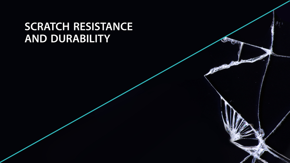 SCRATCH RESISTANT – 3H SURFACE HARDNESS