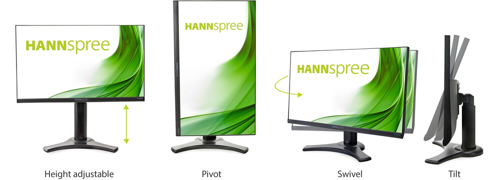 4 IN 1 HEIGHT ADJUSTABLE STAND: FIND THE SCREEN POSITION YOU PREFER